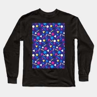 Retro Pattern (Brights) Long Sleeve T-Shirt